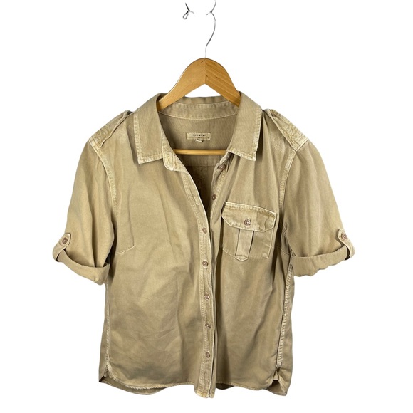 Equipment Short Sleeved Button Down Safari Style Shirt
